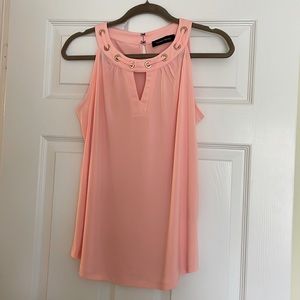 Ivanka Trump business tank, coral pink, size small.